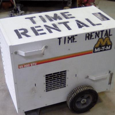 Rental store for 85k btu tent heater ducted 100lb bottl in the Missoula area