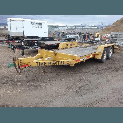 Rental store for equipment trailer 16 foot 12k surge brakes in the Missoula area